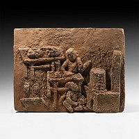 Chinese Song Figural Tile
