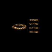 'The Breamore House' Medieval Bi-Gold 'Think Of Him By Whom I Am Here' Posy Ring