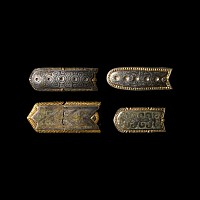 Viking Rus Silver-Gilt Sword Belt End Group
