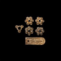 Avar-Byzantine Silver-Gilt Sword Belt Mount Group