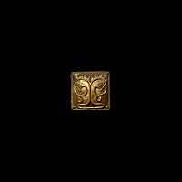 Viking Rus Gilt Brooch with Floral Motif