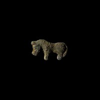 Chinese Ordos Bronze Animal Mount