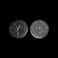 Western Asiatic Conical Seal with Symbol and Inscription