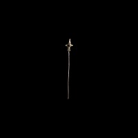 Tudor Elaborate Gilt Silver Dress Pin