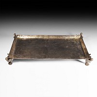 Hellenistic Silver Salver with Sphinxes