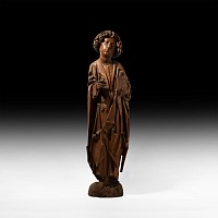 Medieval Limewood Figure of St John from the Workshop of Tilman Riemenschneider