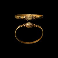 Sarmatian Gold Bracelet with Gemstones