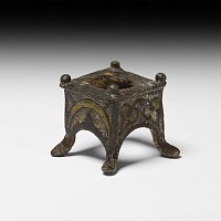 Roman Enamelled Bronze Miniature Votive Altar