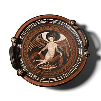 Large Greek Apulian Platter with Eros