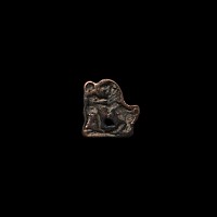 Central Asian Seal Pendant with Lion Attacking a Standing Figure