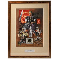 Roman Coin and Limited Edition Framed Print