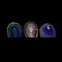 Natural History - Cut and Polished Agate Crystal Geode End Group