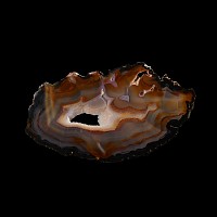 Natural History - Large Cut and Polished Agate Crystal Geode Slice