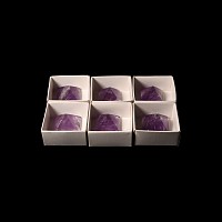 Natural History - Cut and Polished Amethyst Crystal Pyramid Group