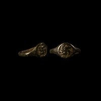 Roman Enamelled Ring with Fylfot