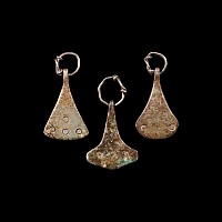 Viking Period Silver Axe Pendant Group