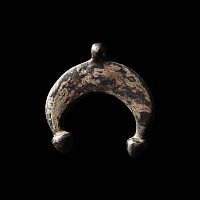 Roman Silver Lunar Pendant