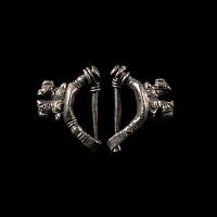 Achaemenid Silver Feline Brooch Pair