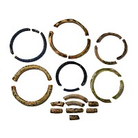 Egyptian Glass Bangle Fragment Group