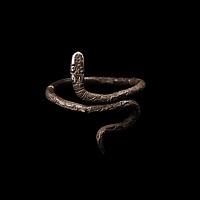 Romano-Egyptian Silver Snake Ring