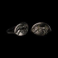 Greek Bronze Seal Ring with Horse