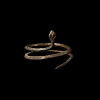 Romano-Egyptian Coiled Snake Ring