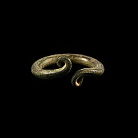 Bronze Age Ring with Coiled Terminals