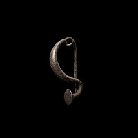 Greek Silver Bow Brooch