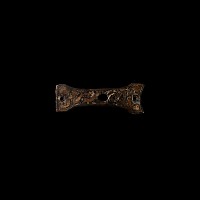 Anglo-Saxon Enamelled Interlace Bone-Shaped Mount
