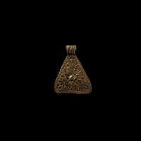 Viking Age Stamped Silver Pendant