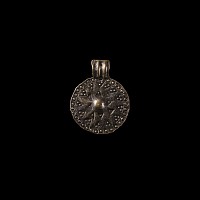 Viking Age Stamped Silver Pendant