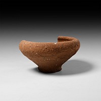 Egyptian Khufu Pyramid Mastabas Offering Pot