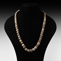 Natural History - Woolly Mammoth Bone Bead Necklace String