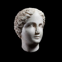 Roman Marble Head of a Young Woman