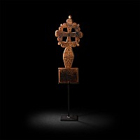 Ethiopian Maskal Cross with Ge'ez Inscriptions