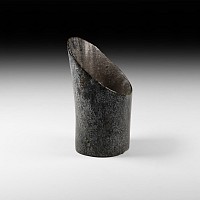 Chinese Hongshan Hoof-Shaped Black Jade Hair Ornament