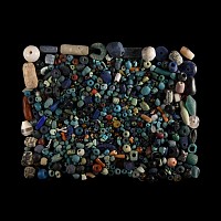 Egyptian and Other Faience and Hardstone Bead Collection