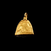 Viking Age Gold Elf Shot Pendant