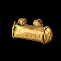 Late Roman Gold Amulet Case Pendant