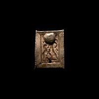 Roman Silver-Gilt Military Belt Plate with Hercules Killing the Nemean Lion