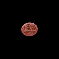 Roman Gemstone with Zeus Serapis and Isis