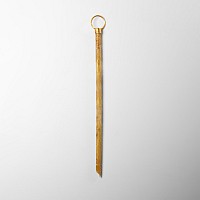 Roman Amber Glass Rod with Gold Loop