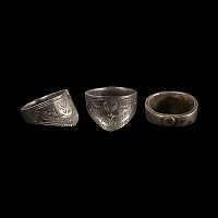 Large Byzantine Silver Archer's Ring