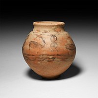 Indus Valley Painted Ceramic Jar with Ibex