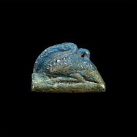Egyptian Blue Faience Ibis Amulet