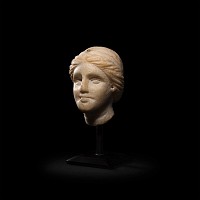 Roman Marble Head of a Goddess