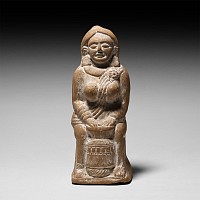 India Chandraketugarh Type Terracotta Figural Rattle