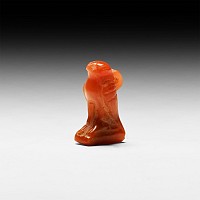 Egyptian Seated Falcon Amulet