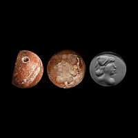 Sassanian Seal with Profile Bust