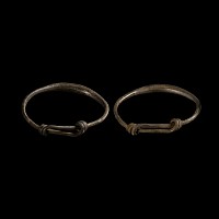 Viking Age Silver Expandable Child's Bracelet Pair
